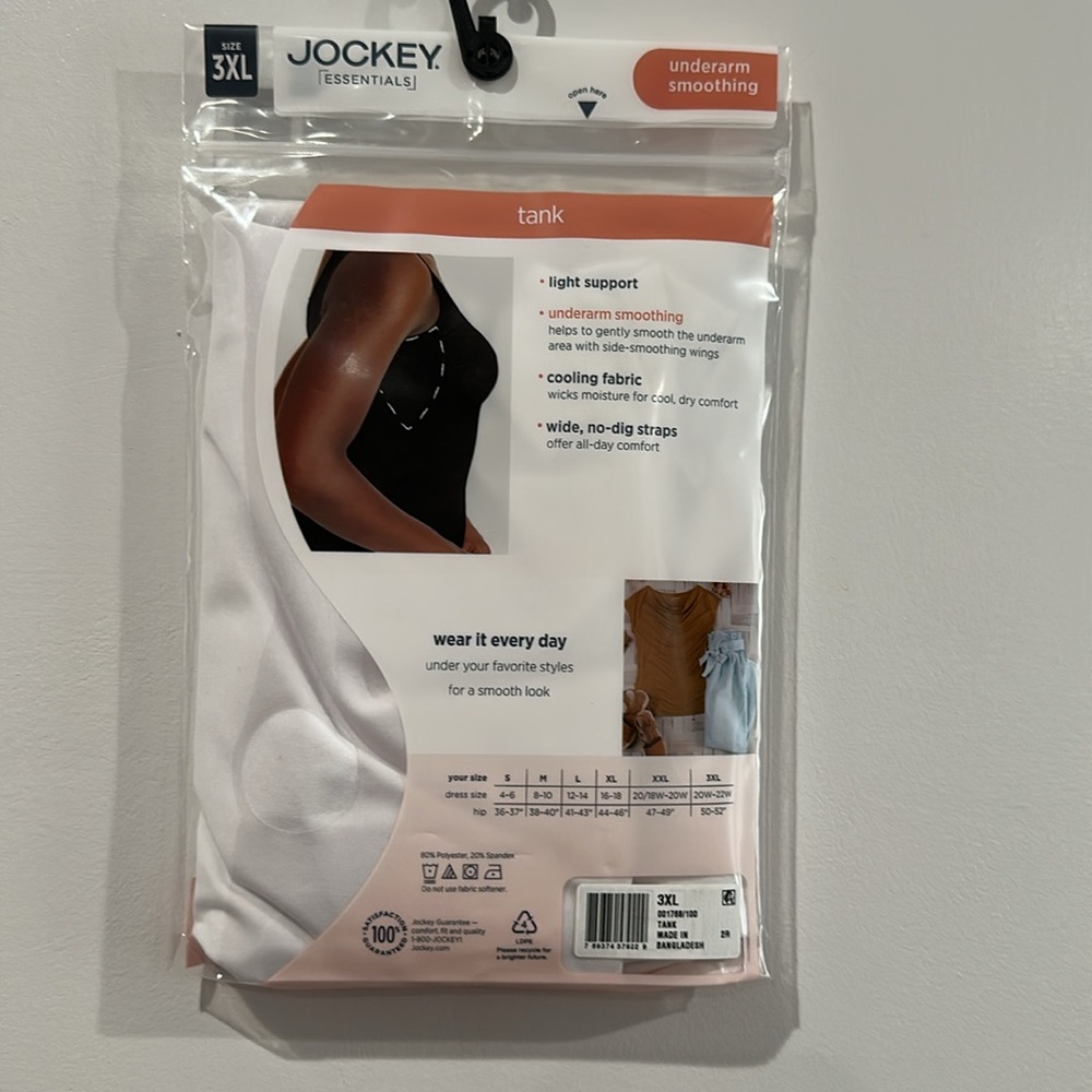 Jockey Essentials Women's Underarm Smoothing Tank Size 3XL - Picture 6 of 11